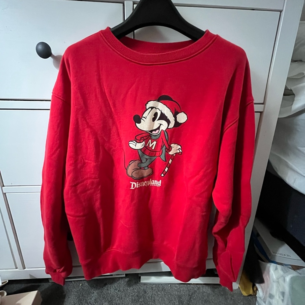 Disney Red Crewneck Sweater